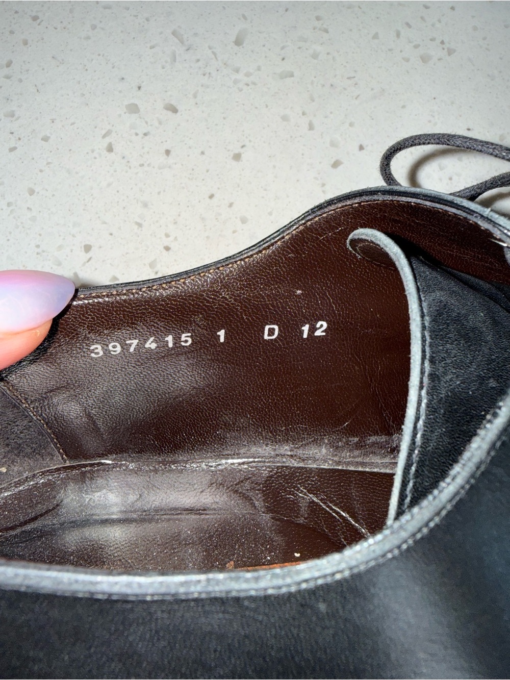 Santoni Black Leather Derby Shoes - Picture 5 of 13